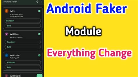 android faker pro unlocker|magisk imei changer module.